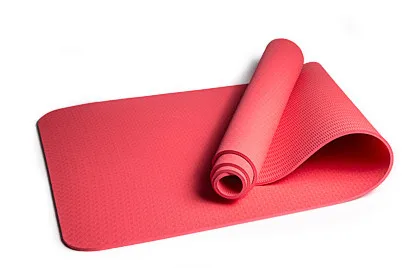 JUFIT 1830*610*6 мм TPE коврик для йоги, спортивные коврики для фитнеса, тренажерного зала, Экологический Безвкусный коврик для начинающих - Цвет: Красный