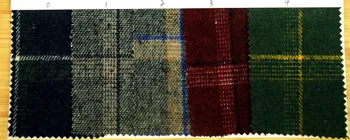 

free ship tweed fabric soft feel check weaved 5 colors for choice price for 1 meter 150cm