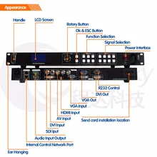 Гибкий светодиодный дисплей SDI видео матричный коммутатор Led бесшовные switcher AMS-LVP613S для novastar msd300 как видеостены ledsync850M