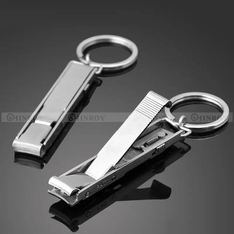

Ultra Slim Small Foldable Stainless Steel Nail Clippers Keychain EDC Pocket Tool