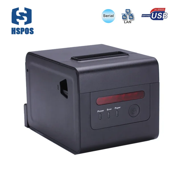 Best Price Waterproof Oilproof 80mm Thermal Bill Ethernet Receipt Printer With Cutter LED Beeps High Speed For Restaurant Online Printing