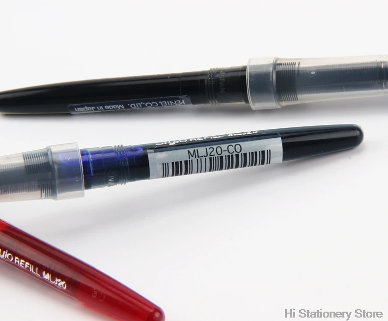 Pentel Tradio Pulaman перьевая ручка заправка MLJ20 для TRJ50 0,7-2,0 мм Япония черный/синий/красный цвет