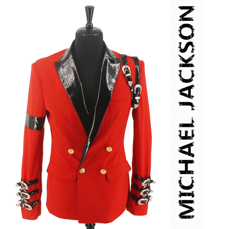 Новый MJ Майкл Джексон плохая Повседневная церемония награды красный Панк Пряжка
