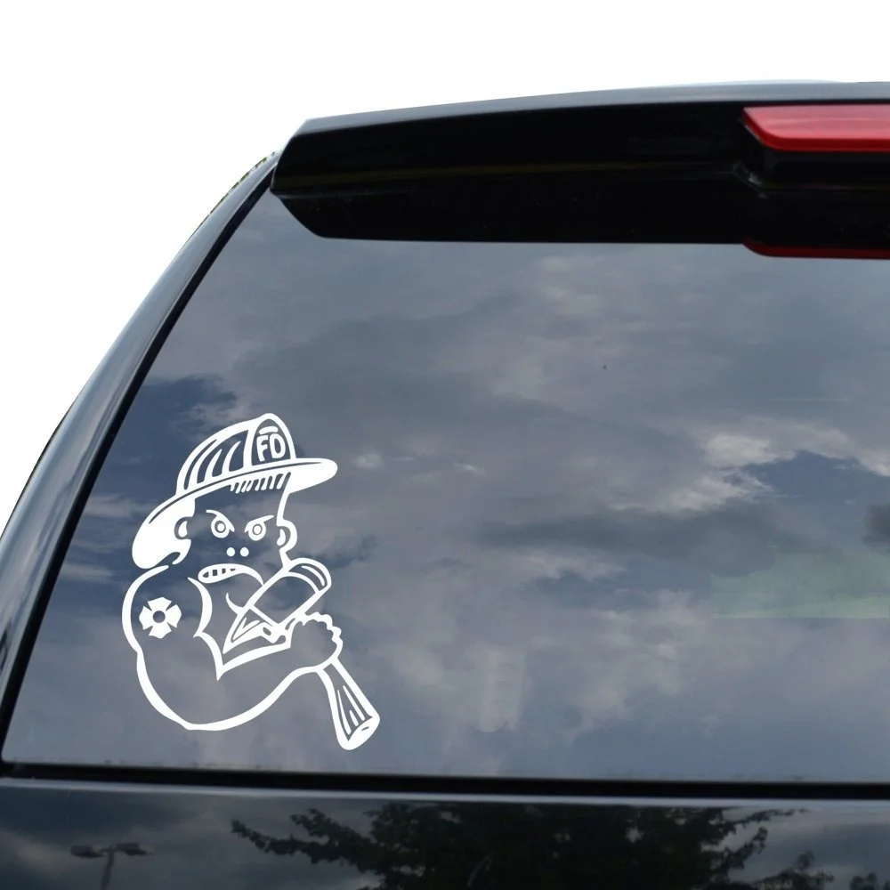 

For BAD BOY FIREFIGHTER FIREMAN Decal Sticker Car Truck Motorcycle Window Ipad Laptop Wall Decor Various Sizes