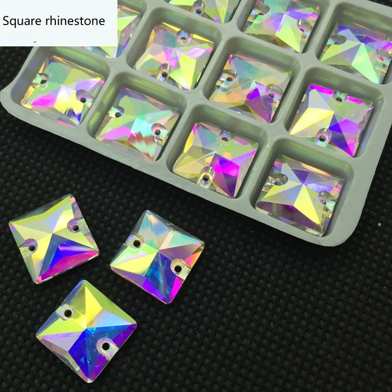 Crystal-AB-Square-Sew-on-Rhinestones-Glass-Crystal-10-12-14-16-22mm-Flatback-sew-on (1)