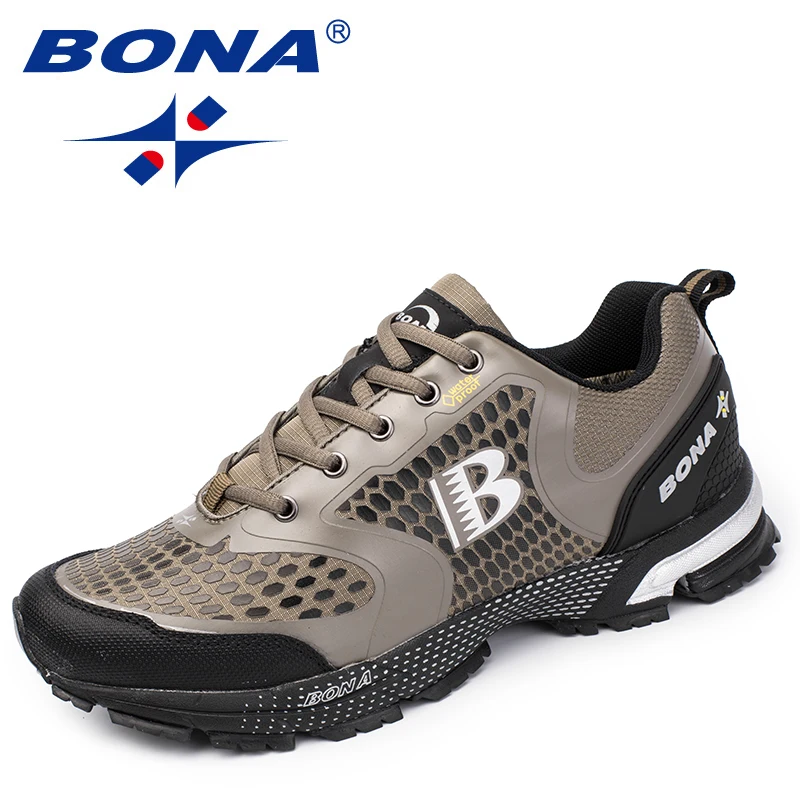 

BONA New Arrival Classics Style Men Running Shoes Outdoor Sneakers Shoes Male Athletic Shoes Anti Slip Youth Trend Jogging Shoes
