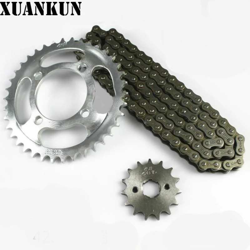 XUANKUN Motorcycle Chain FXD125 Chain Size Chain Wheel Gear Chain Wheel