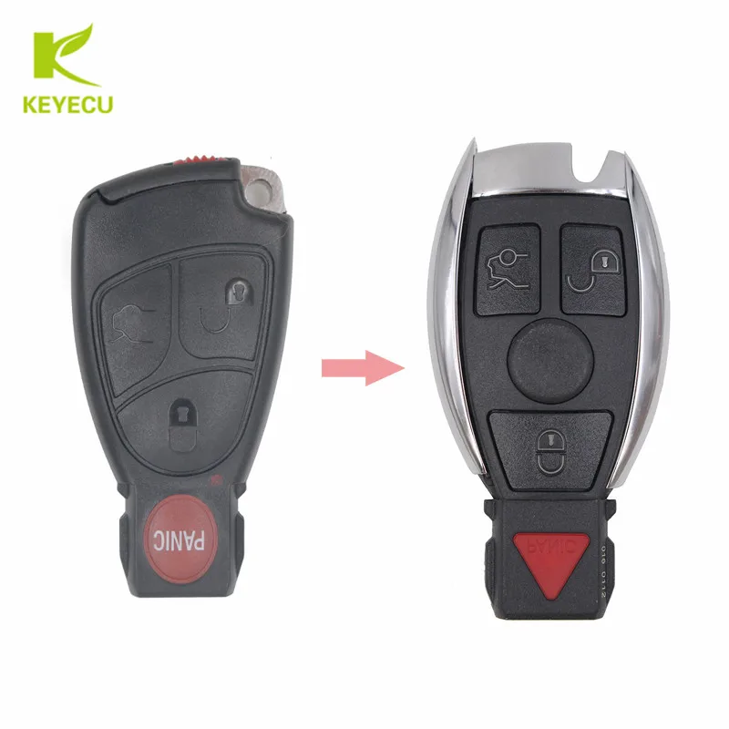 

KEYECU Replacement Remote Car Key Fob 3+1 Button 315MHz With Chip for Mercedes-Benz W169 W211 W212 IYZ3312