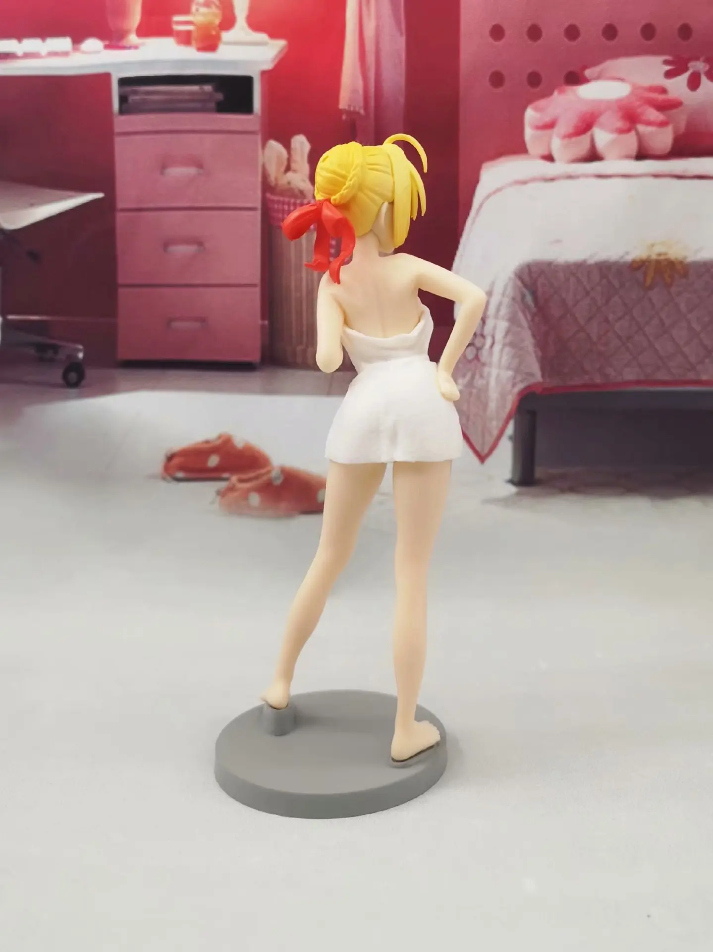 1 шт. японского нового аниме FGO Fate Stay Night Fate/дополнительный последний Encore Saber Nero Bathing Ver. 1/7 ПВХ фигурка модель игрушки кукла