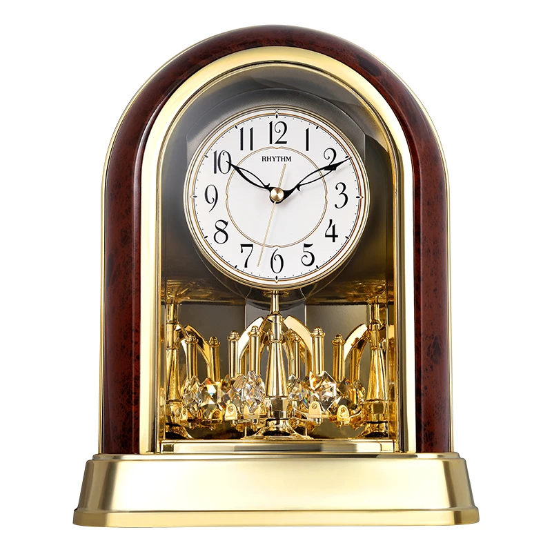 RHYTHM Brand European classical Table Clock living room office mute modern fashion desk clock creative decoration 4SG696