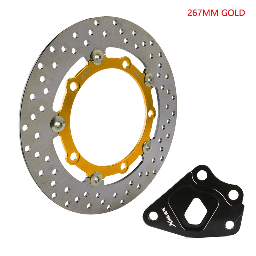 

For Yamaha Xmax X MAX 300 Xmax300 2017 2018   267mm Floating Front Brake Disc Rotor Caliper CNC Aluminum Motorcycle Accessories