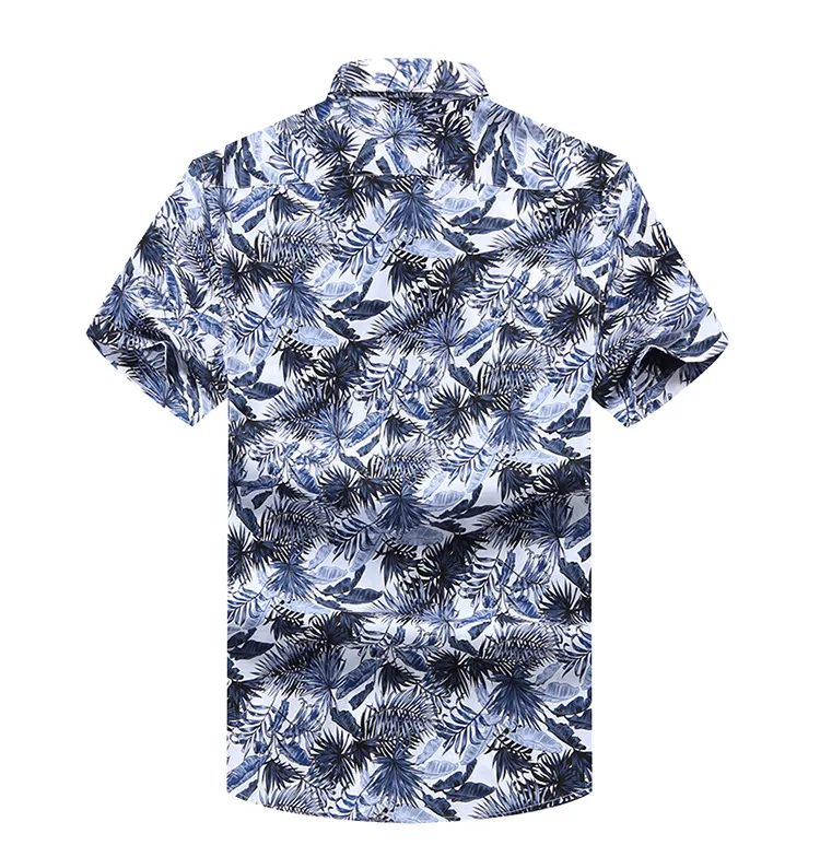 Мужская рубашка размера плюс 10XL 8XL 7XL 6XL модная мужская гавайская рубашка с коротким рукавом летние хлопковые рубашки с цветочным принтом Мужские рубашки для отпуска