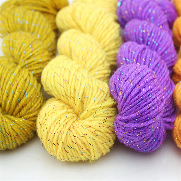 10balls*45g DIY Acrylic threads Colorful silk yarn for knitting Baby wool yarn for crochet Hand