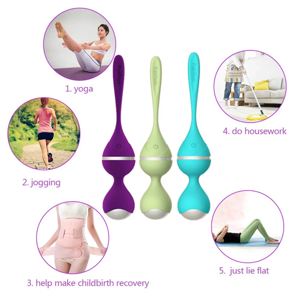 10 Frequency Wireless Remote Control Jumping Eggs Exercise Ball Vaginal Massage Ball Shrink Vagina Exercises Smart Ball Sex Toys