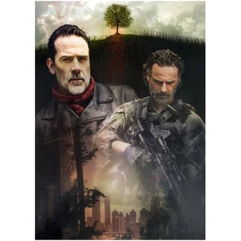 

New DIY 5d Full Square/Round Diamond Embroidery The Walking Dead Diamond Painting Cross Stitch Mosaic Picture Decor WG1198