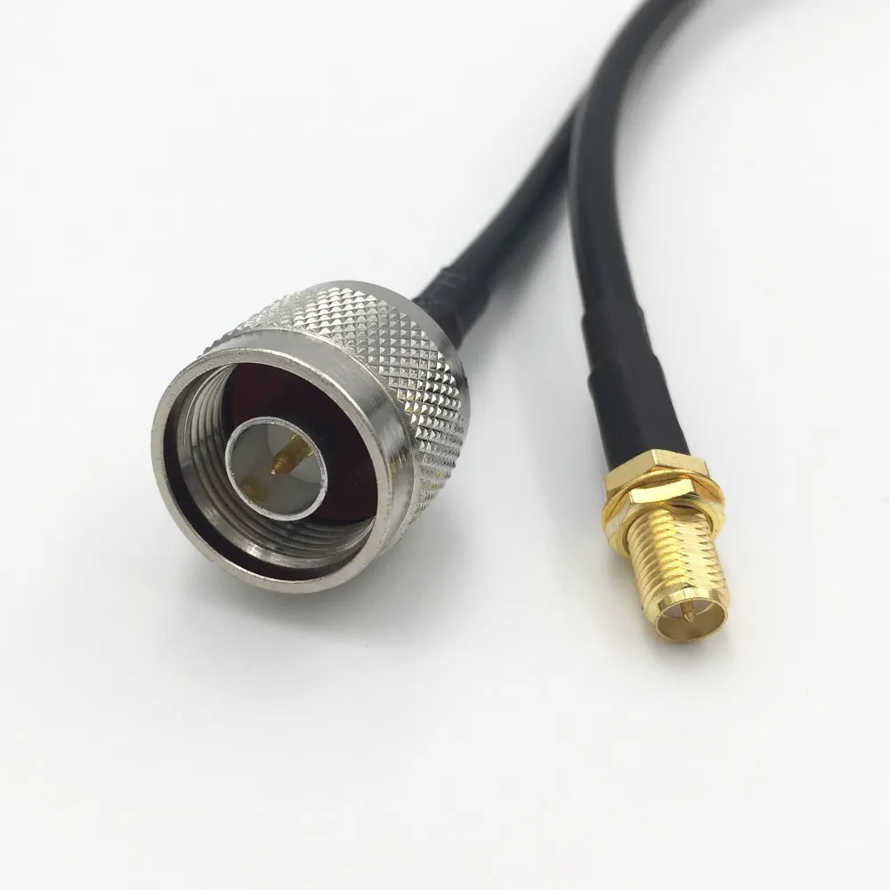 5 шт. разъем типа N папа на RP SMA мама RG58/LMR195 Радиочастотный кабель коаксиальный