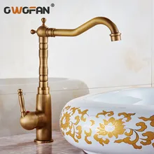 Grifos de lavabo antiguo de alto arco clásico de cocina mezclador de lavabo Vintage grifo de lavabo grifo de baño Popular para Hotel grifo HJ-6720F