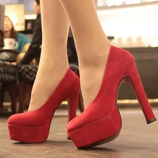 Free Shipping Ultra High Heels Sexy Legs Womens Platform Shoes Shallow Mouth Thick Heel Red Black Free Shipping Ultra High Heels Sexy Legs Womens Platform Shoes Shallow Mouth Thick Heel Red Black