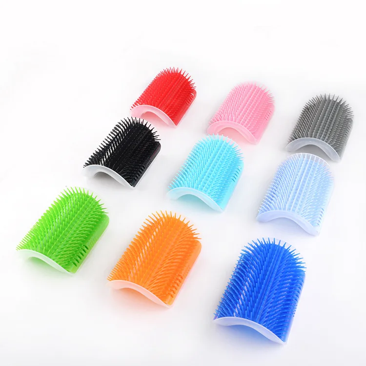 

Comfortable Cat Massager Removable Cat Corner Scratching Rubbing Brush Pet Hair Removal Massage Comb Pet Grooming Supplies