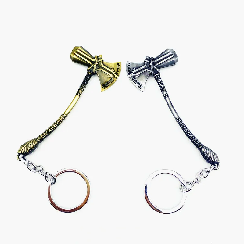 

Avengers Infinity War Thor Stormbreaker keychain cosplay Thor Axe hammer keyring key chain accessories prop