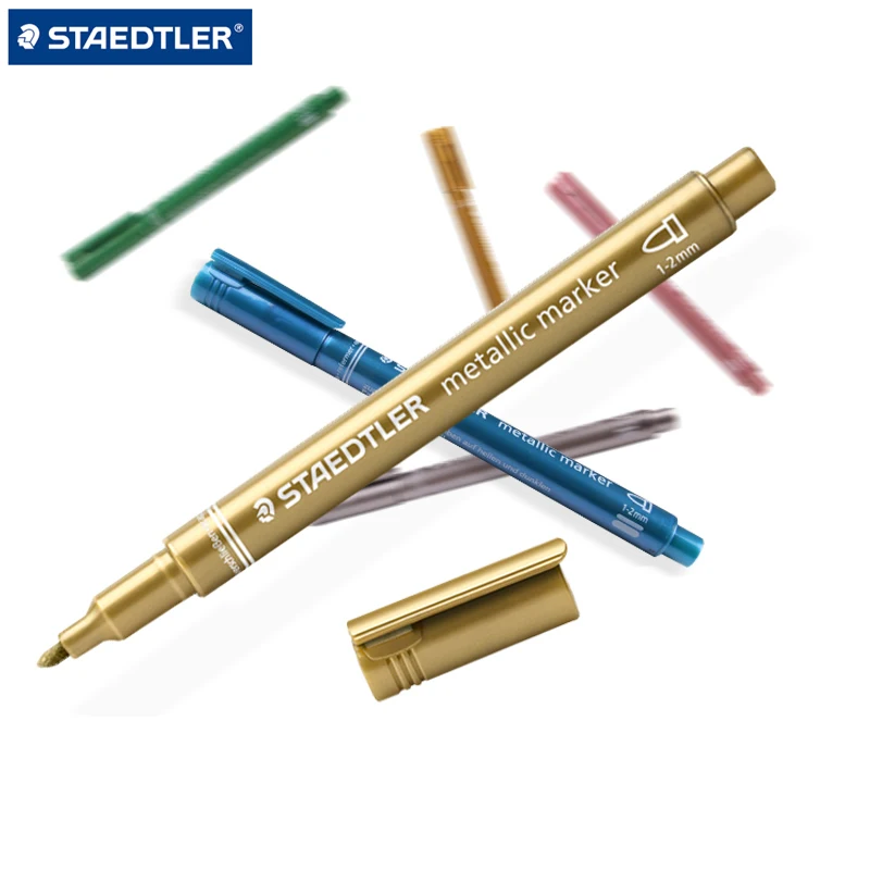 STAEDTLER 5 Colors Artist Ceramics Markers Pen Writing Marking Plastic
