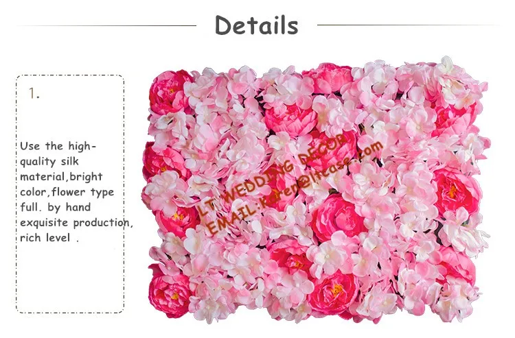 Rose and hydrangea wedding flower wall  (11)