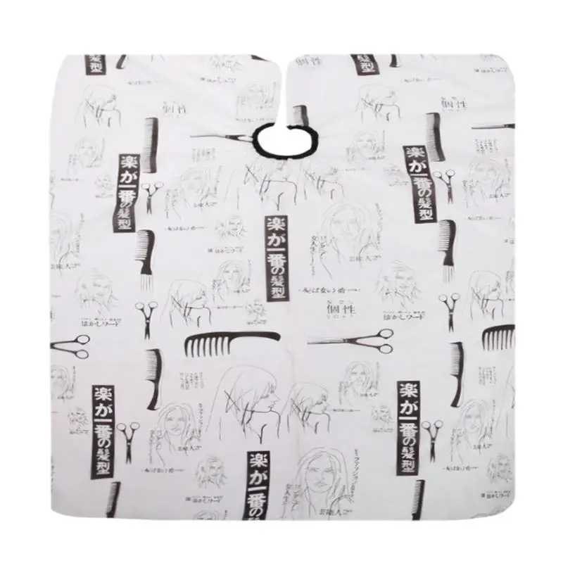 New Sketch Pattern Cutting Hair Waterproof Cloth Salon Barber Cape Hairdressing Hairdresser Apron Haircut capes