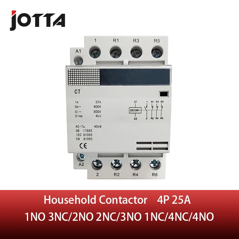 4P 25A 220V/230V 50/60HZ din rail AC контактор для дома | Обустройство