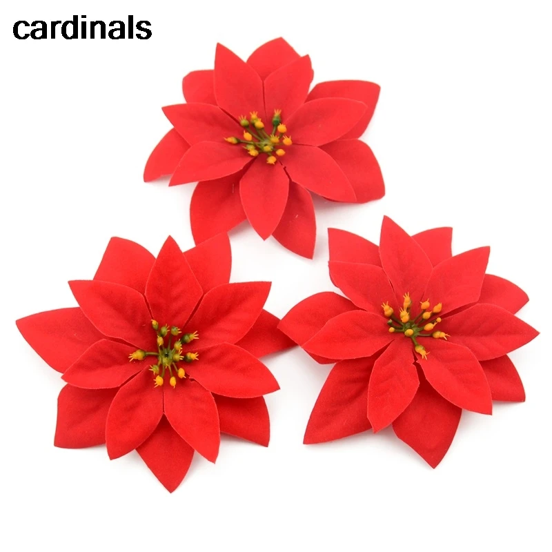 Large Flowers Christmas Tree Artificial Flower Heads Large Roses