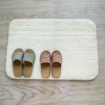 

90X60 pure white ultra-fine fiber floor mat non-sliding mattress home carpet doormat LU12051424