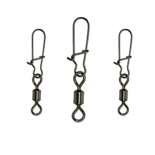 200 шт/лот сплав нержавеющей вращающиеся рыболовные Вертлюги с хорошей защелкой 2#4#6#8#10#12#14# рыболовный контакт штыревого разъема снасти