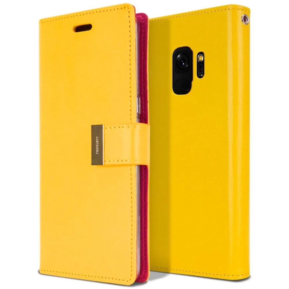Чехол бумажник из натуральной кожи Mercury Rich Diary для Samsung Galaxy S20 Ultra S8 S9 S10 Plus Note 8 9 10