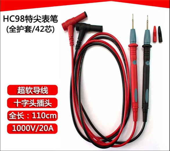 Special tip pen universal digital multimeter test line 1000V / 20A ultra-fine gold-plated copper stick | Электронные компоненты