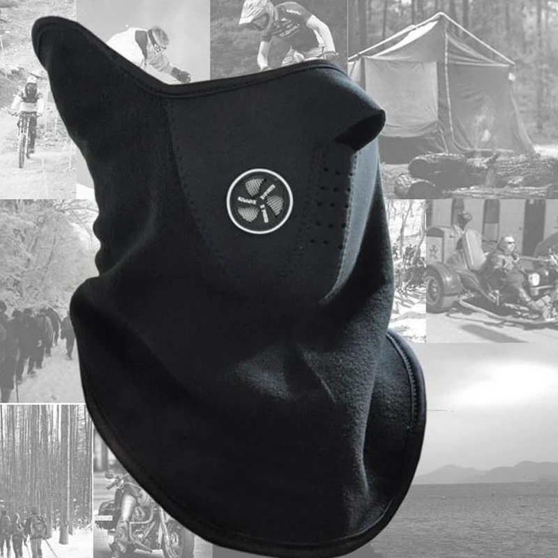 

1 pcs Black Warm face wind mask 50x25cm for ourdoor riding ski Protect the face and neck Soft comfortable