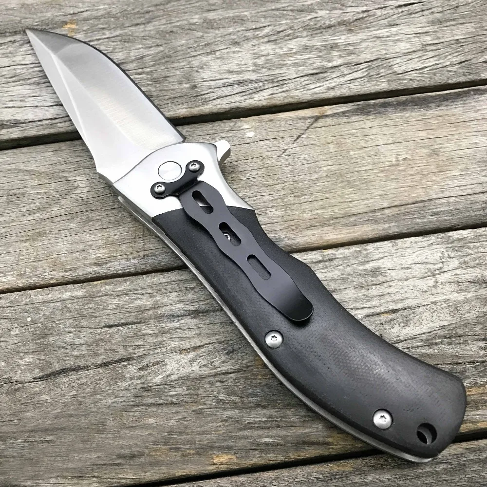 LDT VOLTRON V05 Folding Knife Ball Bearing 9Cr18Mov Blade G10 Steel Handle Tactical Camping Knives Survival Hunting Pocket Knife