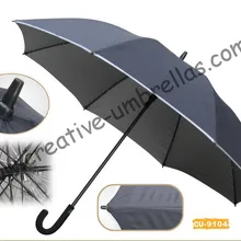 По морю, 14 мм трубка из стеклопластика и ребра, автоматический зонтик для гольфа на открытом воздухе, ветрозащитный, анти-thunderbolt, нейлоновое серебряное покрытие