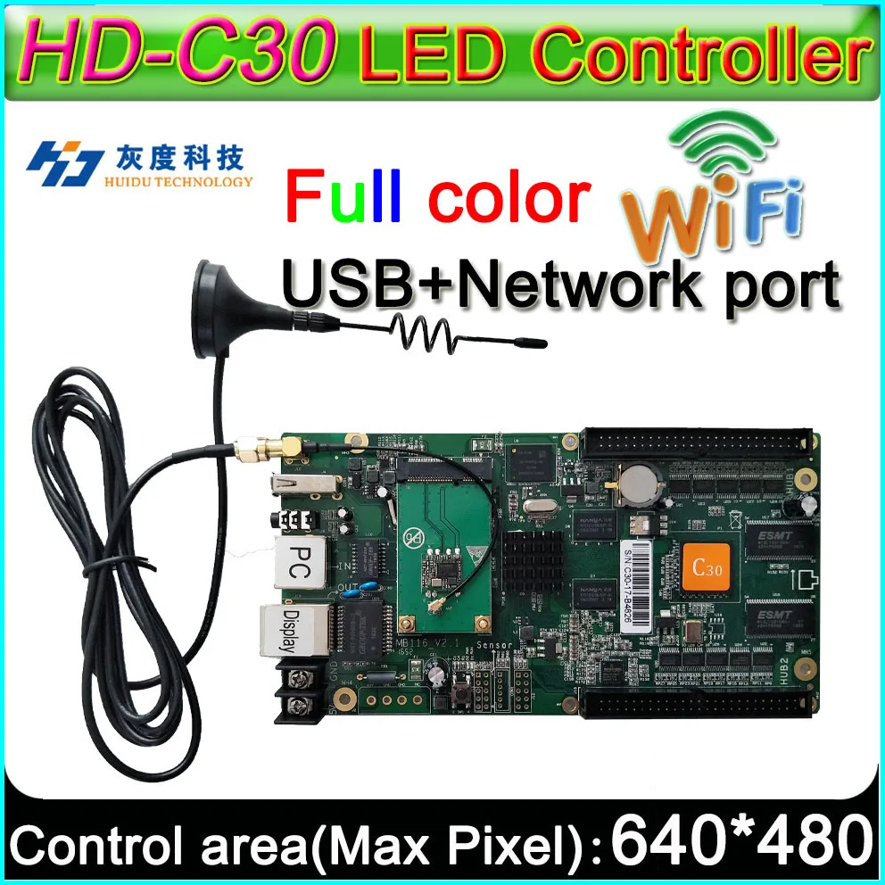 HD C35 + WI FI полный Цвет Асинхронных СВЕТОДИОДНЫЙ Дисплей Управление карты P3 P4 P5 P6 P8