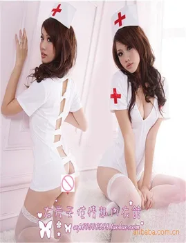 

Sexy Slips For women intimate Female nurse white nightwear Rompers