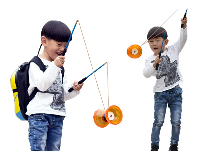 Chineseyoyo подшипник diabolo Игрушки Для Жонглирования профессиональный набор Diabolo упаковка 6 цветов на выбор с веревочной сумкой