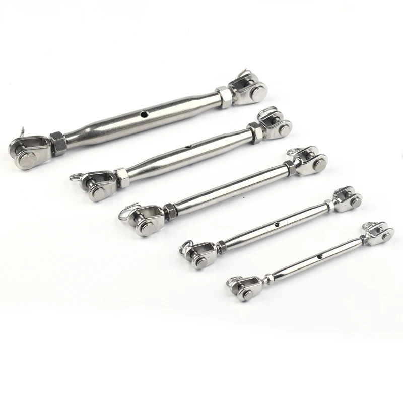 4PCS/LOT 316 Stainless Steel M10 Jaw & Jaw Bottle Screw Fork & Fork
