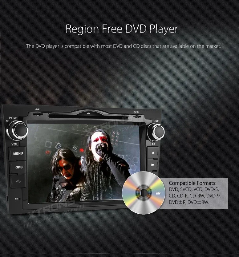 Cheap XTRONS 8" HD Digital Touch Screen 2 din Car Stereo Radio DVD Player GPS Steering Wheel For Honda CRV 2007 2008 2009 2010 2011 12