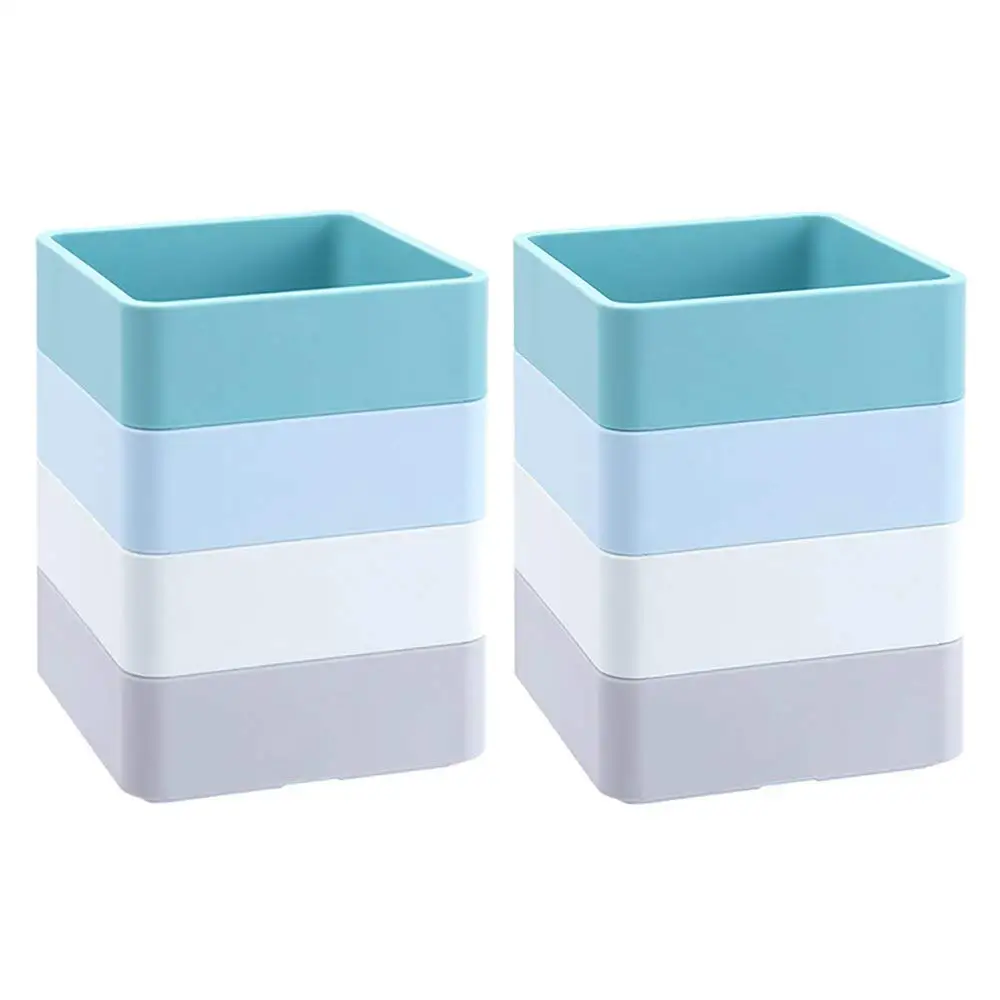 

MYLIFEUNIT DIY Assembly Desk Pencil Holder Detachable Design Pen Cup Holder Stationery Organizer office accessories