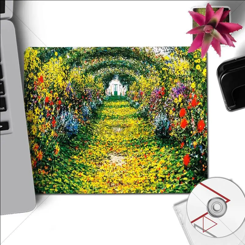 Коврик для мыши Yinuoda Monet Garden Lotus, компьютерный коврик, размер для 180x220x2 мм и 250x290x2 мм, маленький коврик для мыши