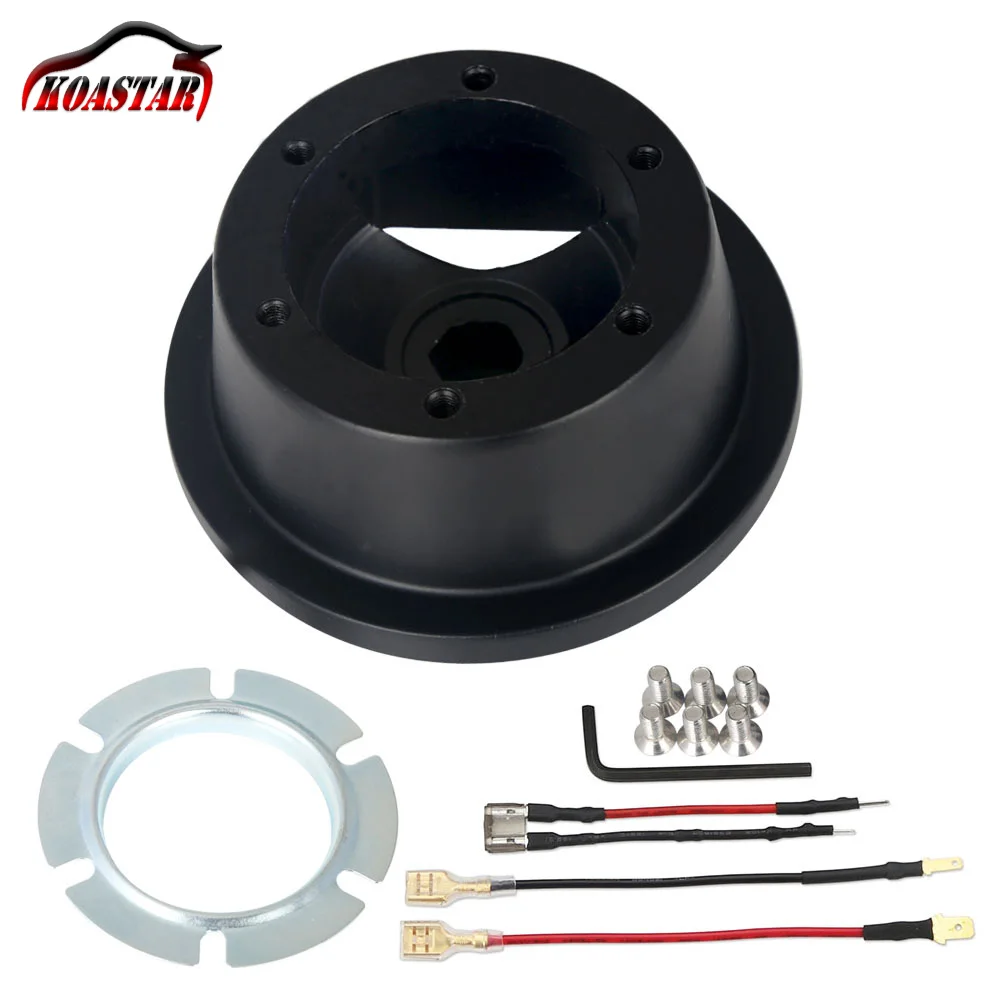 Buy 6 Bolt Aluminum Black Boss Kit Steering Wheel Hub