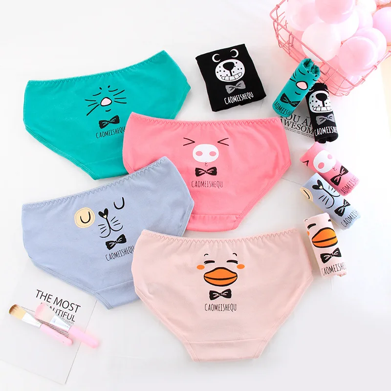 

2019 New Underwear Women Panties Cotton Briefs Sexy Panties Cartoon Print Shorts Lingerie Calcinhas Underpant Panty Girls Ladies