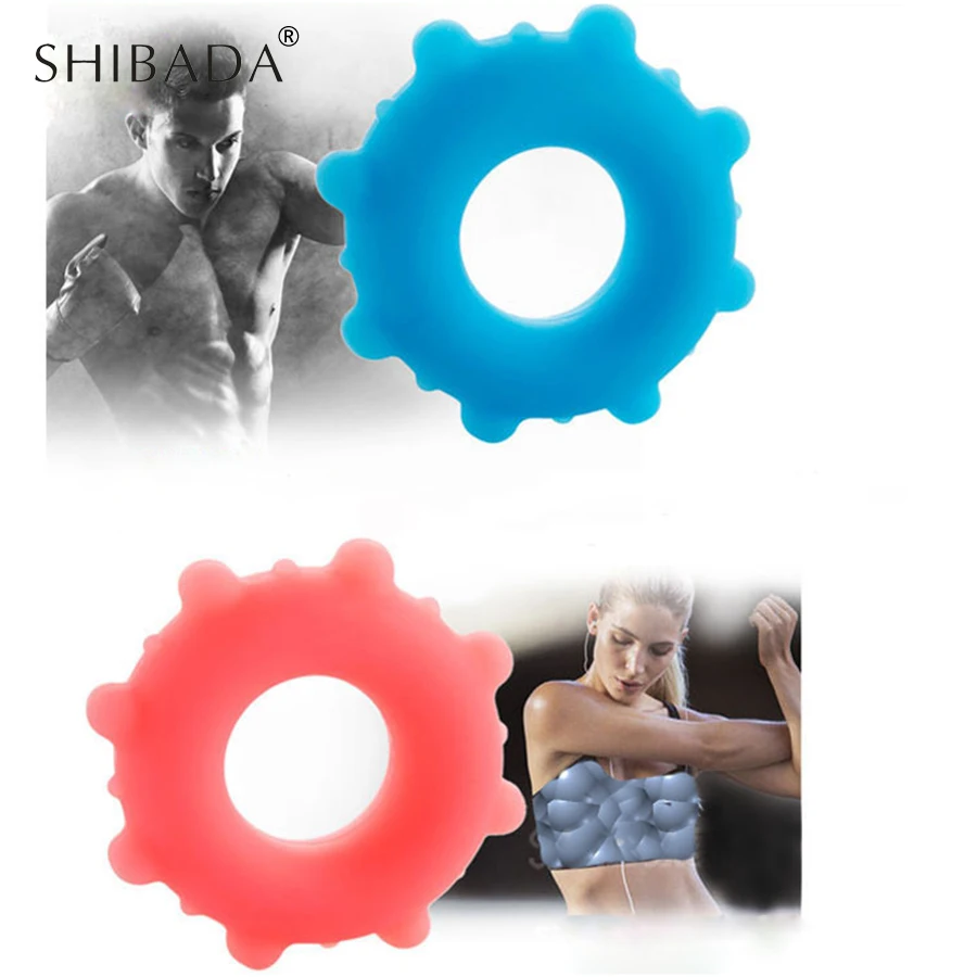 SHIBADA Fitness Bright-coloured Round Silicone Strengthener Hand Grip Rings Portable Forearm Wrist &amp Finger Gripper | Спорт и