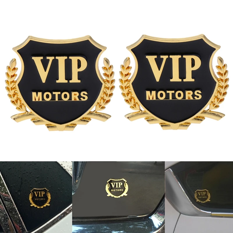 VODOOL 2 шт. стикер для стайлинга автомобиля VIP MOTORS 3D металлический автомобильный