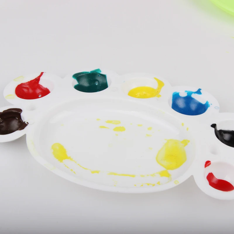BalleenShiny художественный поднос для рисования, пластиковые многоцветные палитры, большая форма ног, детские игрушки для рисования, инструменты для рисования