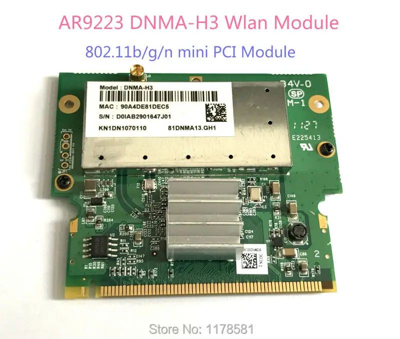 

Atheros AR9223 DNMA-H3 Wlan 802.11b/g/n mini PCI Module wifi card