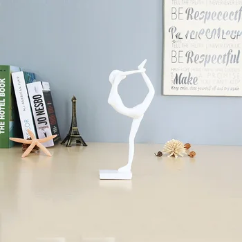 

Abstract Yoga Pose Figurine Decorative Resin Calisthenics Figure Statuette Sports Gift and Craft Ornament Accessories R500